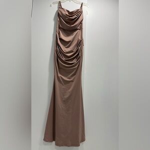 ElleFemme women maxi dress Tan Size M
